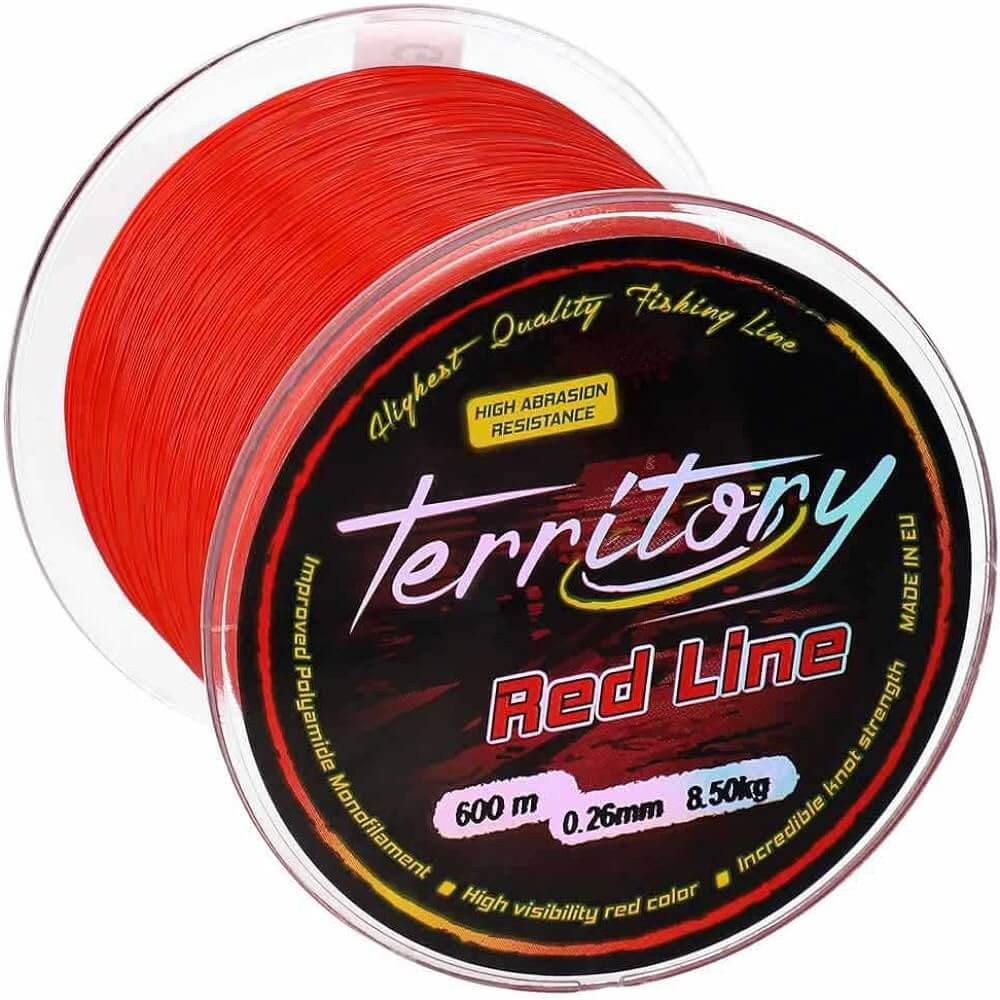 Hilo Mikado Territory Rojo 600 m - Tienda Carpfishing