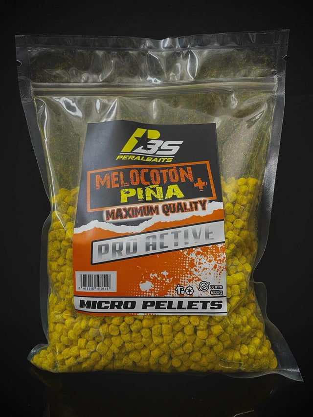 Micro Pellets Peralbaits Melocotón Piña 7 mm - Tienda Carpfishing