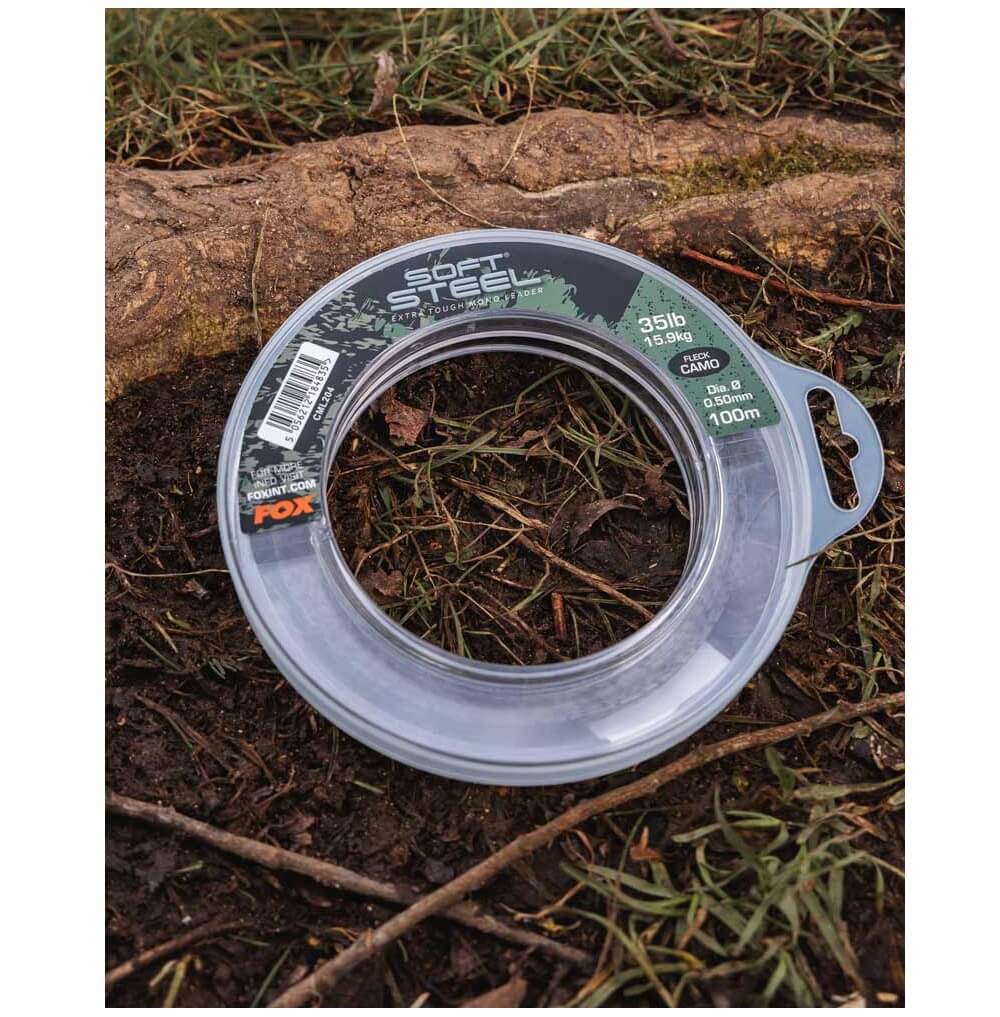 Puente de línea Fox Soft Steel Camo 80-100 m - Tienda Carpfishing