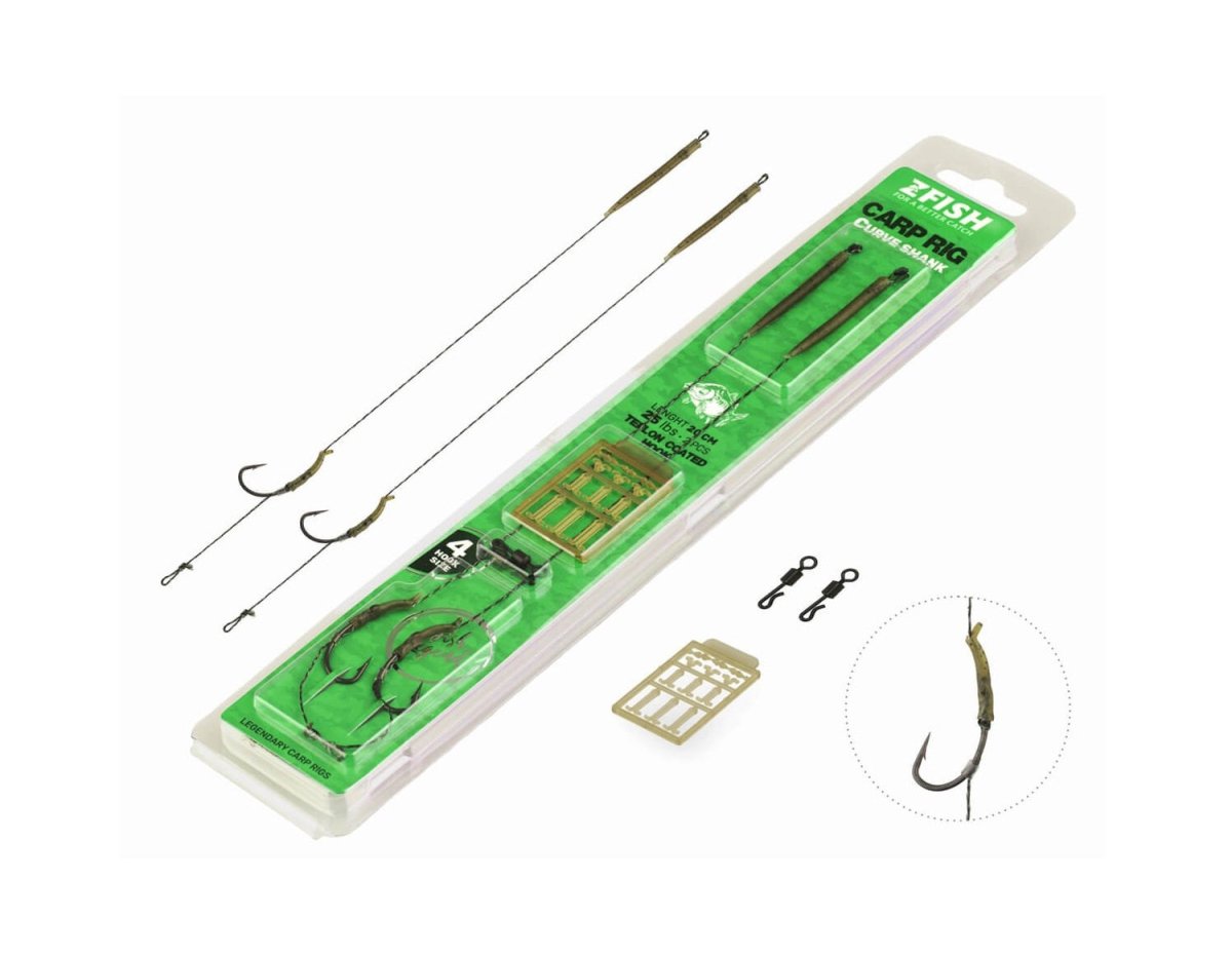 Anzuelos montados Zfish Curve Shank - Tienda Carpfishing