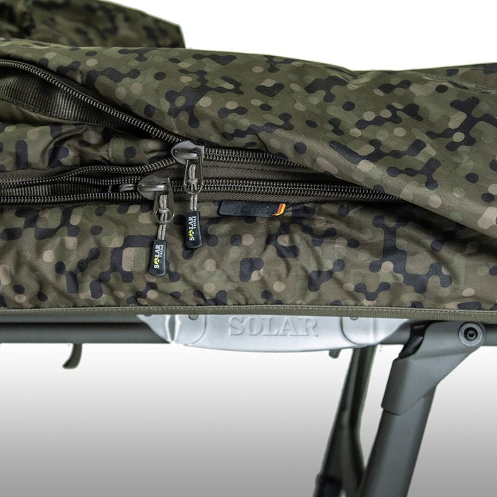 Bed Chair con saco de dormir Solar SP C - Tech Memory Foam Sleep Systems MKII - Tienda Carpfishing