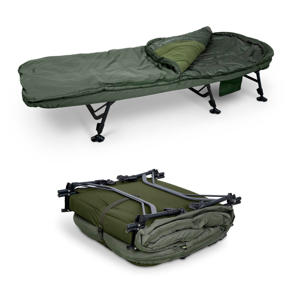 Bed Chair con saco de dormir Sonik Bank-Tek 5 estaciones Wide - Tienda Carpfishing