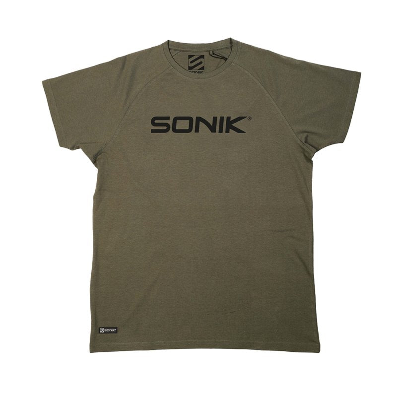Camiseta Sonik Raglan Verde - Tienda Carpfishing
