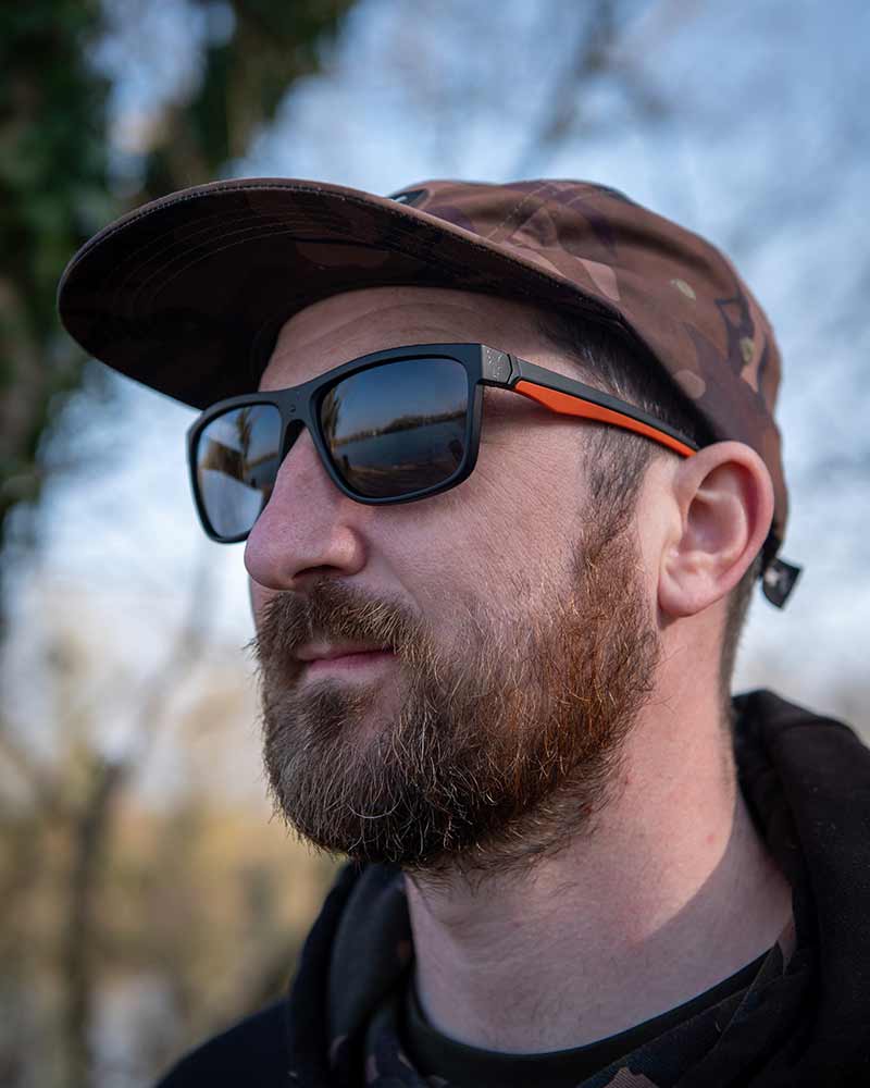 Gafas de sol polarizadas Fox Collection Negra y Naranja - Tienda Carpfishing