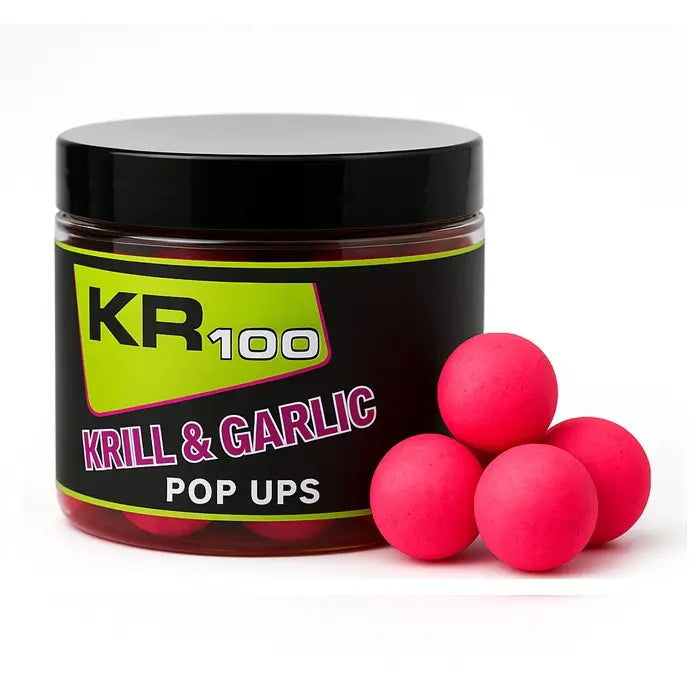 Pop Ups Krom Quality KR100 Krill și Garlic Roz 20 mm