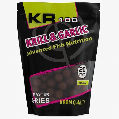Boilies Solubil Krom Quality KR100 Krill și Garlic 20mm 800G