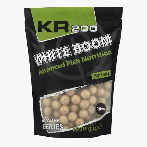 Boilies Solubil Krom Quality KR200 White Boom 16mm 800G