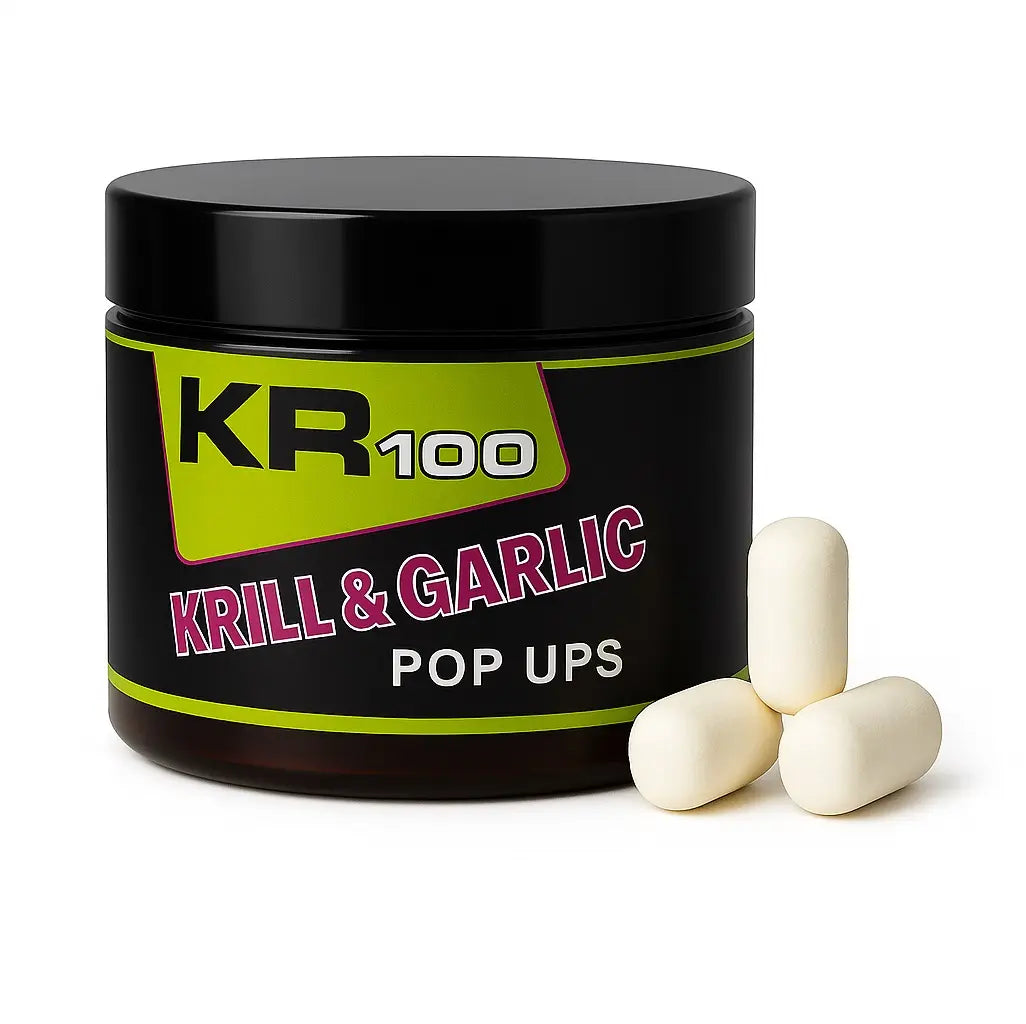 Dumbells Pop Ups Krom Quality KR100 Krill alb Garlic
