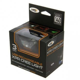 Linterna frontal NGT XPR Cree - Tienda Carpfishing