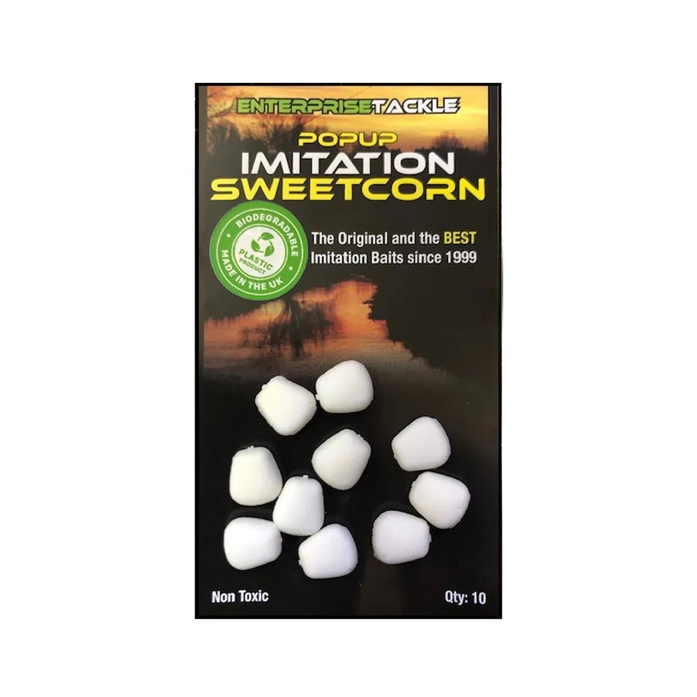 Maiz flotante Enterprise Pop Up Sweetcorn Blanco Grande - Tienda Carpfishing