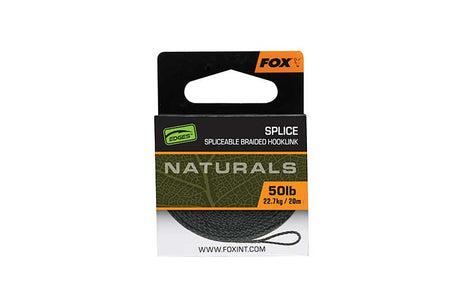 Trenzado Fox Edges Naturals Splice Hooklength 20 m - Tienda Carpfishing