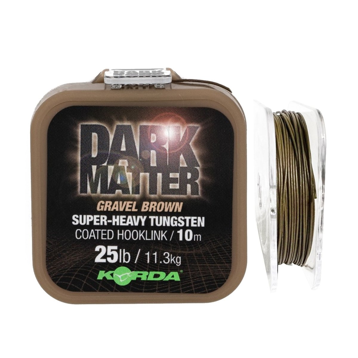 Trenzado Korda Coated Tungsteno Dark Matter 25 lb 10 m - Tienda Carpfishing