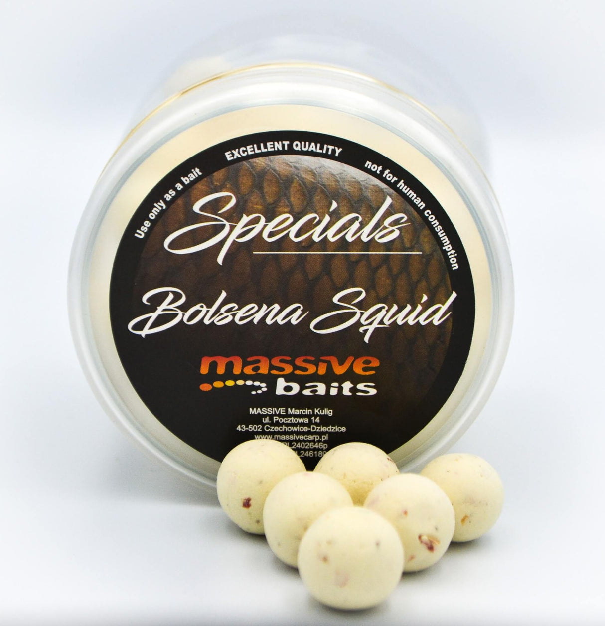 Pop ups Bolsena Squid Massive Baits 14 mm