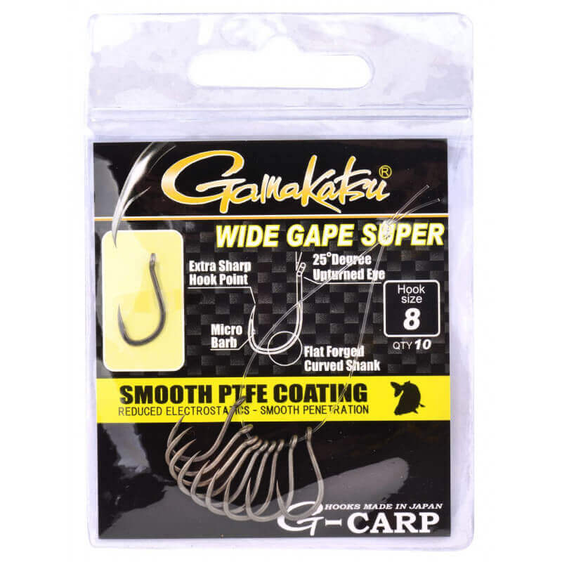 Anzuelos Gamakatsu Wide Gape Super - Tienda Carpfishing