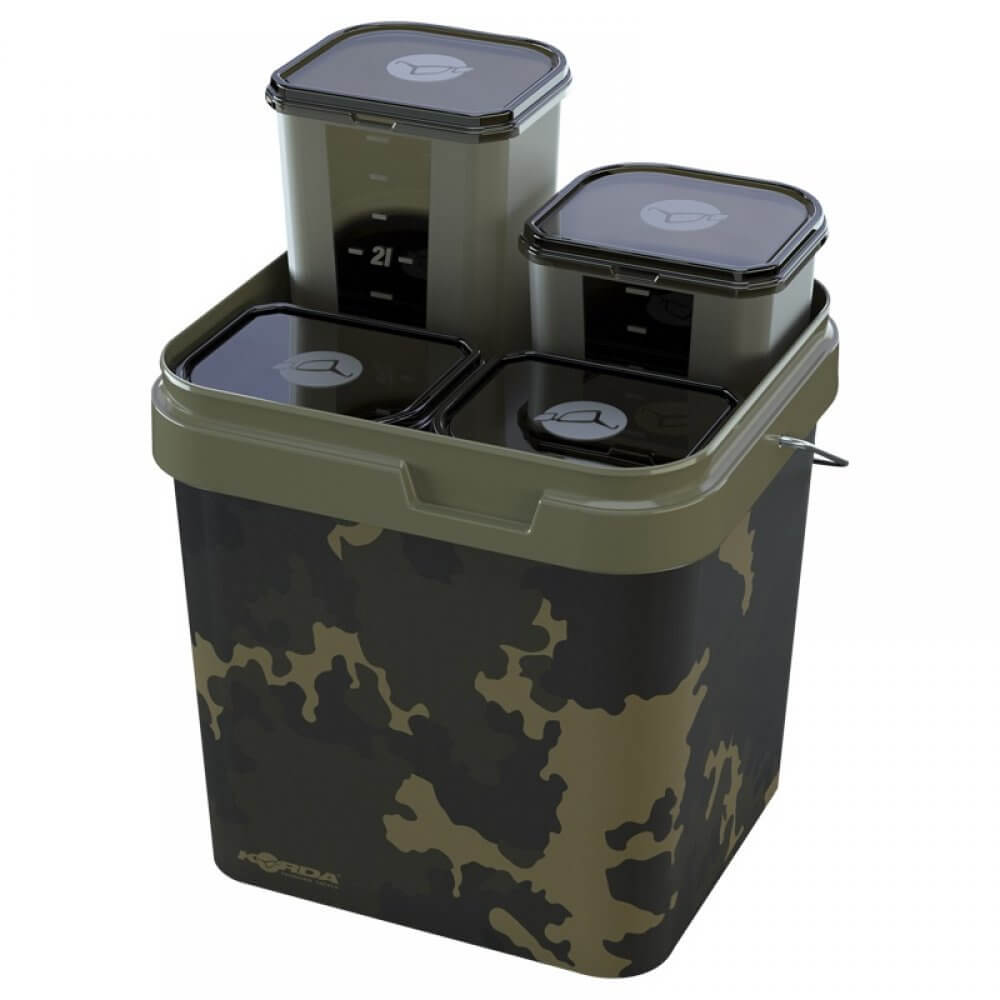 Cubo Korda System Camo 17 litros - Tienda Carpfishing