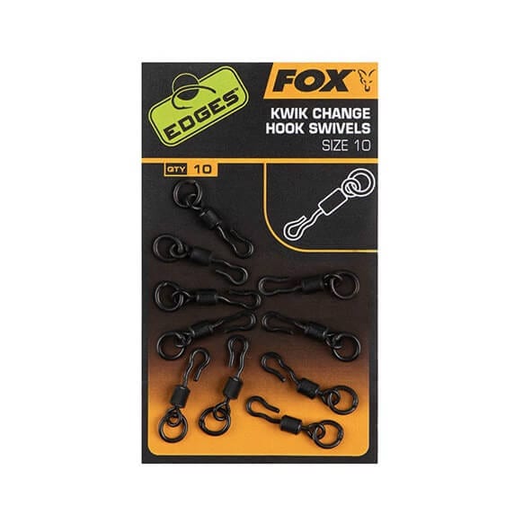 Kwik Change Hook Swivels Fox 10 - Tienda Carpfishing