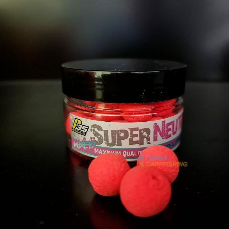 Pop ups Peralbaits Super Neutro Rojo Fluoro 15 mm - Tienda Carpfishing