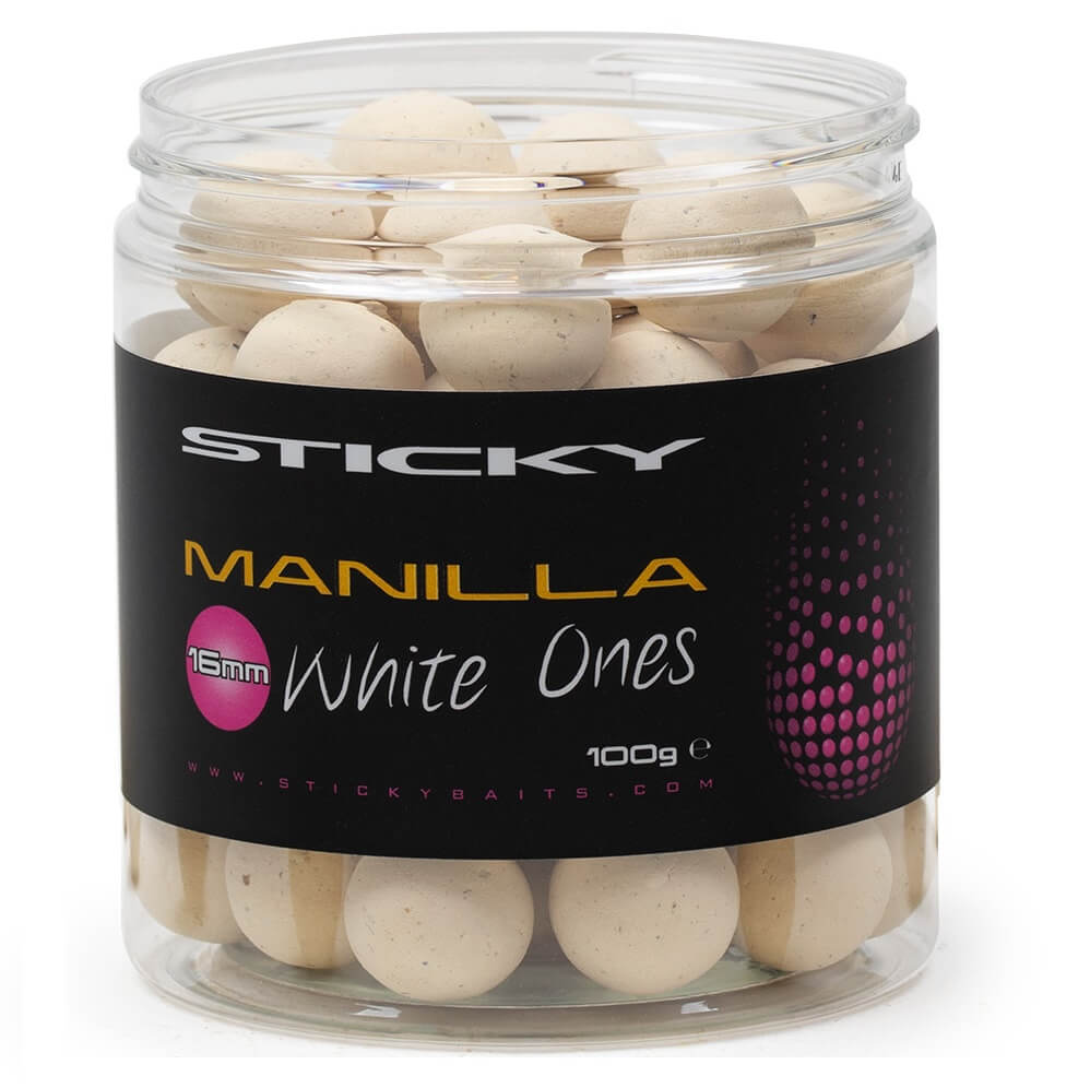 Pop Ups Sticky Manilla Blanco 16 mm - Tienda Carpfishing