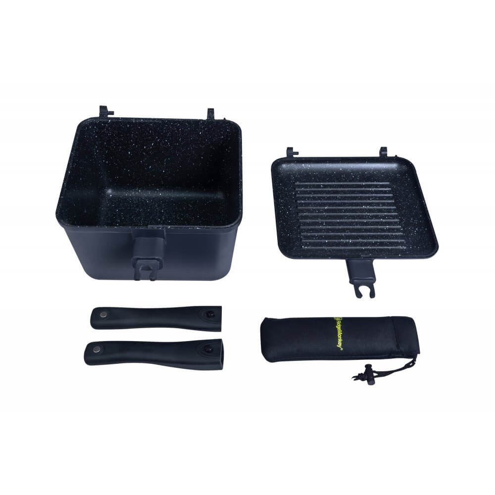 Set Utensilios de cocina Ridge Monkey Connect Deep Granite - Tienda Carpfishing