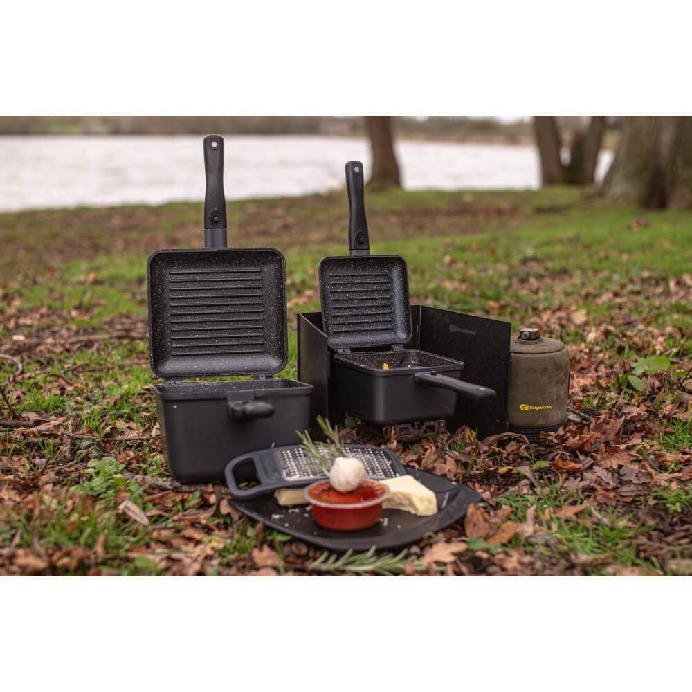 Set Utensilios de cocina Ridge Monkey Connect Deep Granite - Tienda Carpfishing