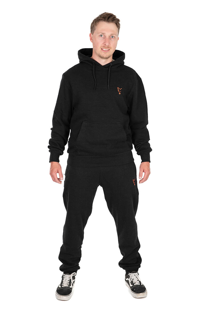 Sudadera Fox Collection Negra y Naranja - Tienda Carpfishing