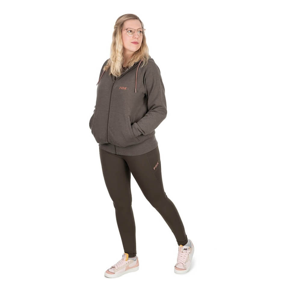 Sudadera Mujer Fox WC Zipped Verde - Tienda Carpfishing