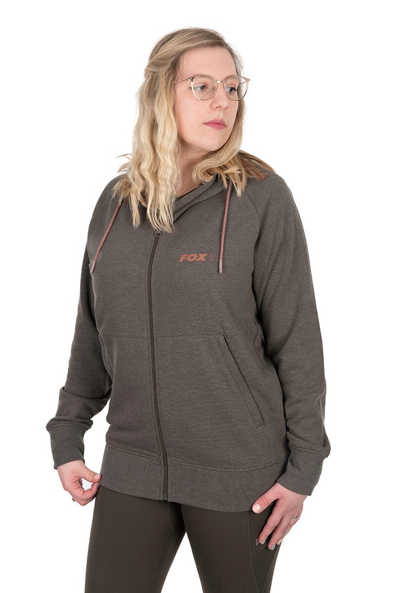 Sudadera Mujer Fox WC Zipped Verde - Tienda Carpfishing