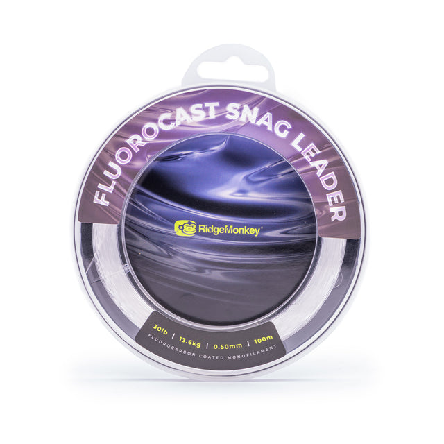 Bajo de Línea Ridge Monkey Fluorocast Snag Leader 30 lb 0,50 mm 100 m