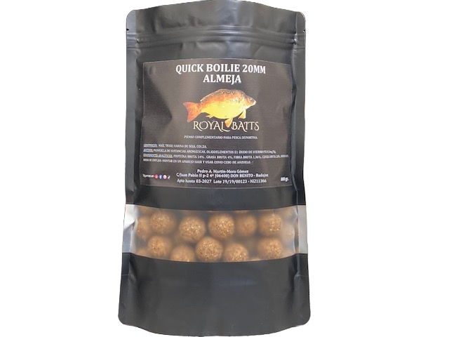 Boilies Royal Baits Scoică 20mm 800g