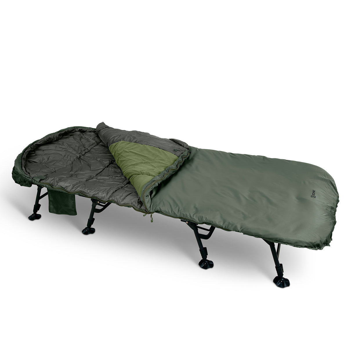 Bed Chair con saco de dormir Sonik Bank-Tek 5 estaciones ancho - Tienda Carpfishing