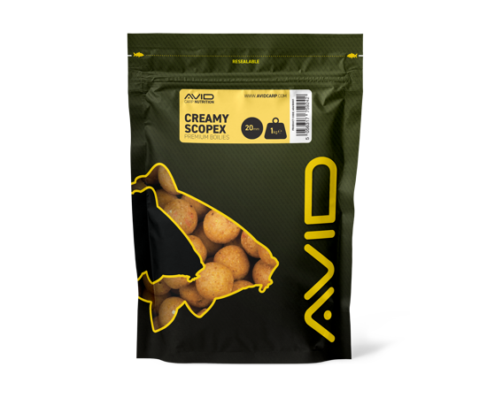 Boilies Avid Carp Cremoasă Scopex 20 mm