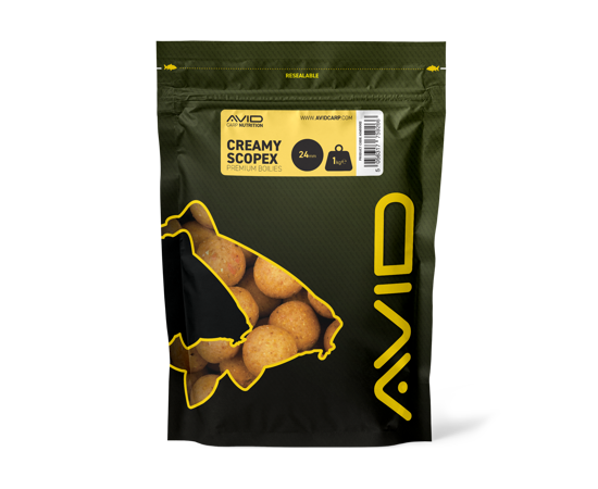 Boilies Avid Carp Cremoasă Scopex 24 mm
