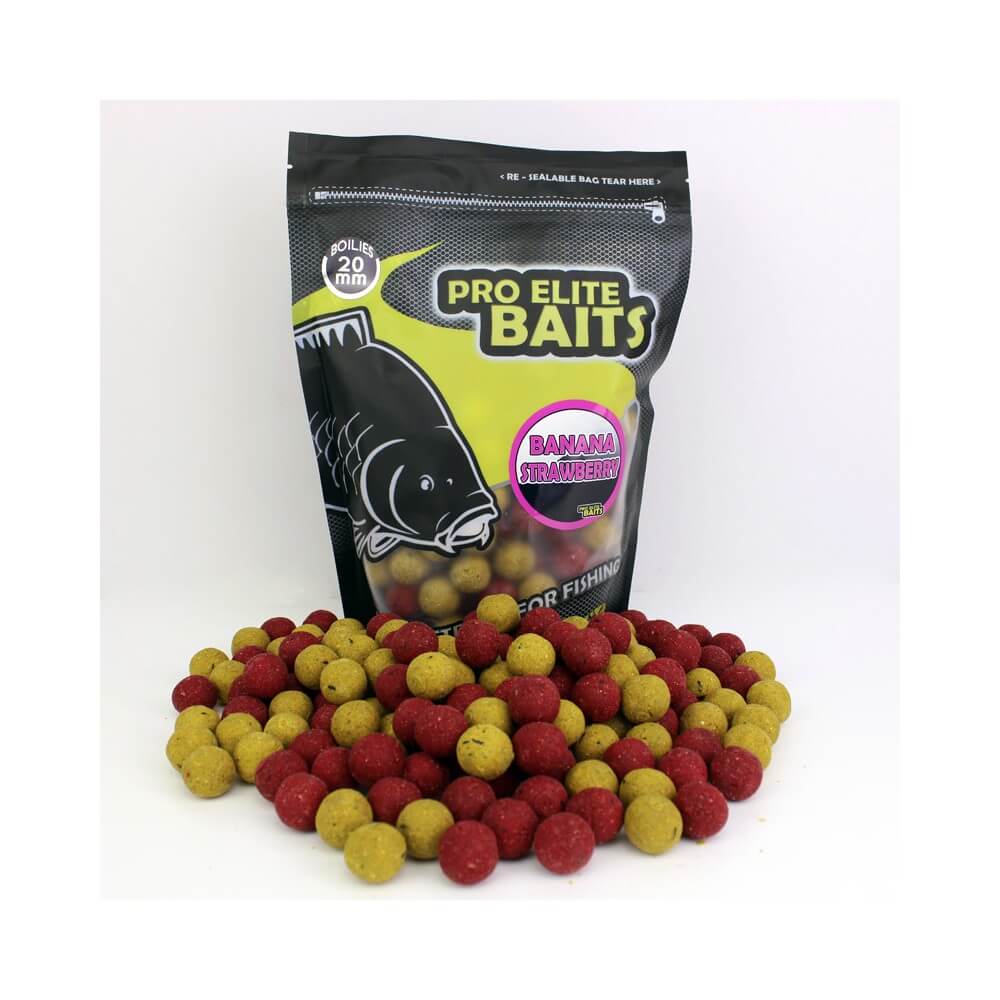 Boilies Pro Elite Baits Banană Strawberry 20 mm 100 g
