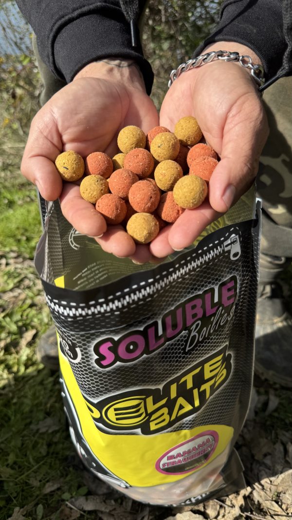 Boilies Solubile Pro Elite Baits Banane Strawberry 20 mm 3,5 Kg