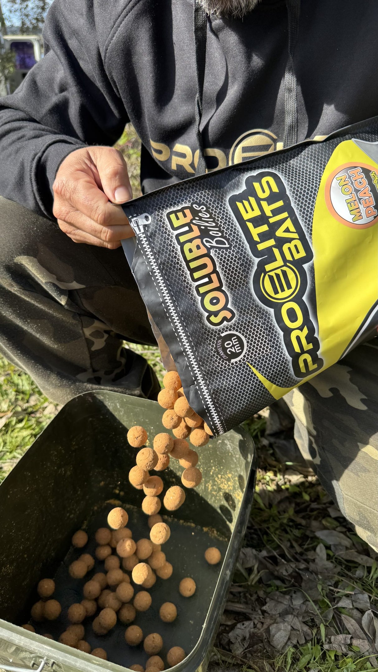 Boilies Solubile Pro Elite Baits Melon & Peach 20 mm 3,5 Kg