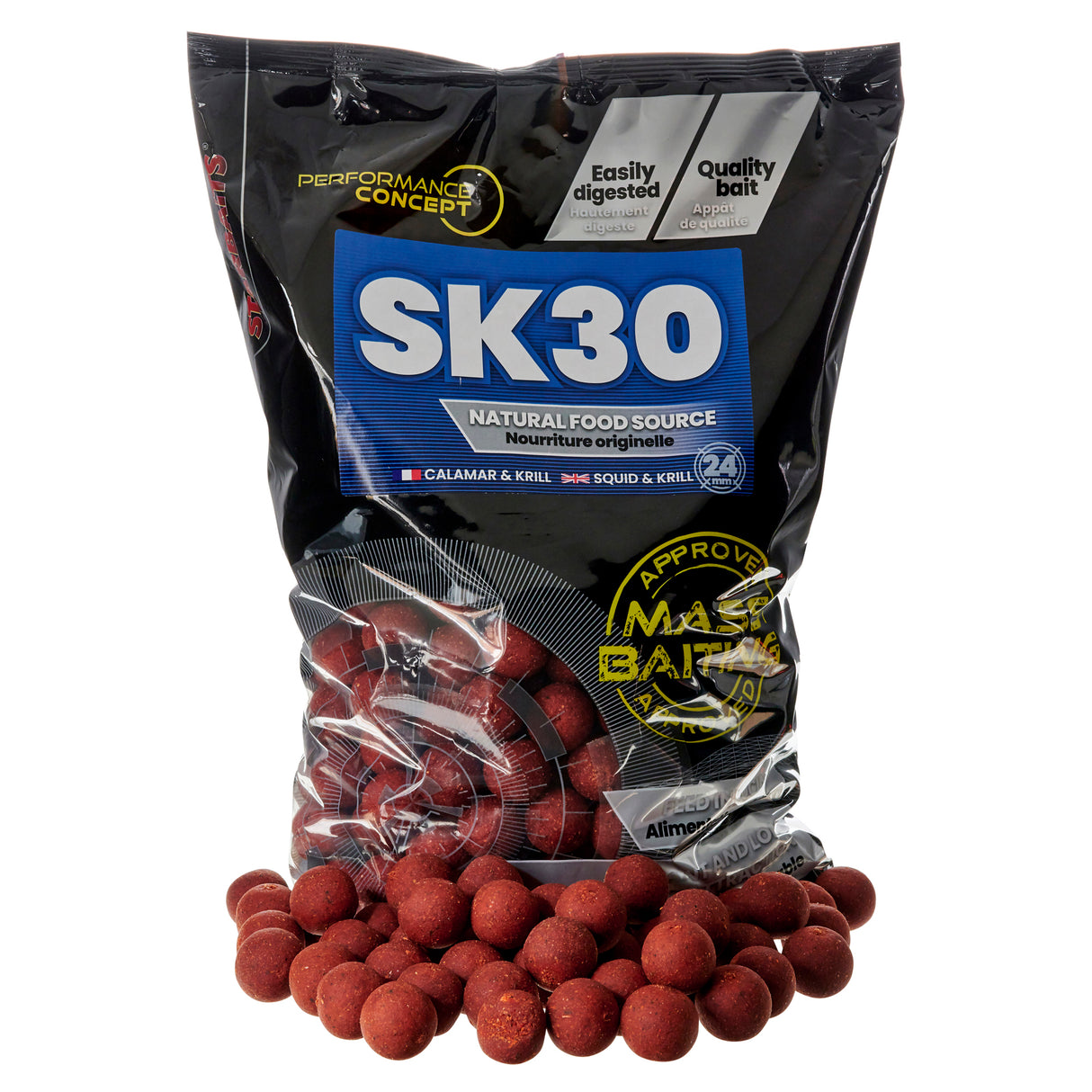 Boilies Starbaits Momeală de masă SK30 - 24 mm 3 kg