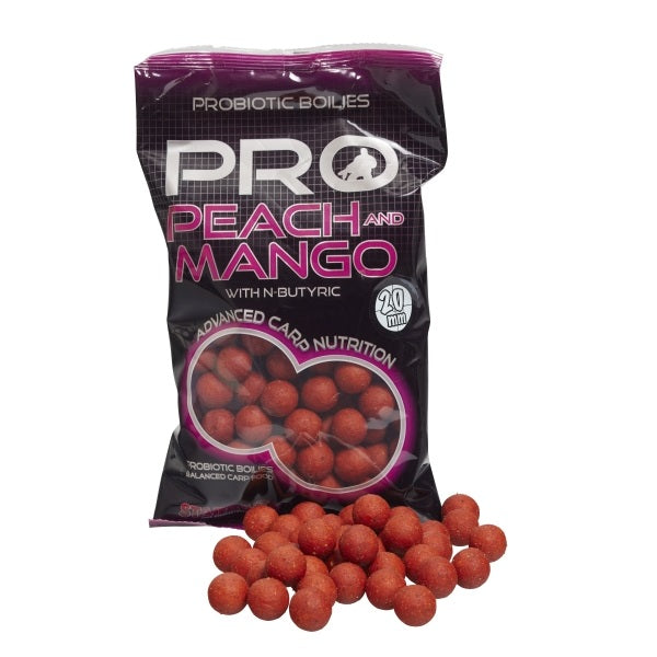 Boilies Starbaits Probiotic Peach Mâner 24 mm