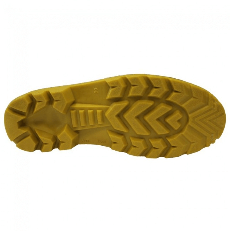 Suela amarilla de botas de agua Vass Nova Series 700-60E, diseño antideslizante y resistente para carpfishing.