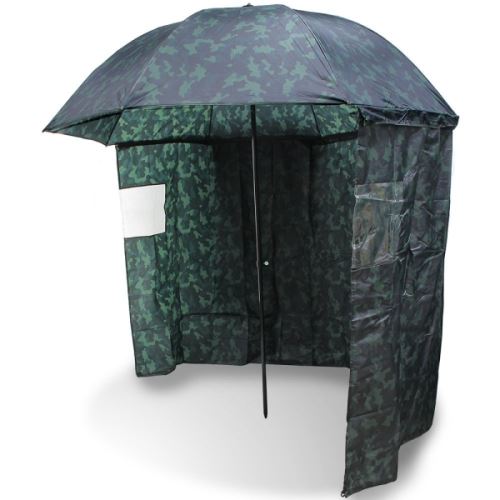 Umbrelă NGT 45" camo cu fermoar