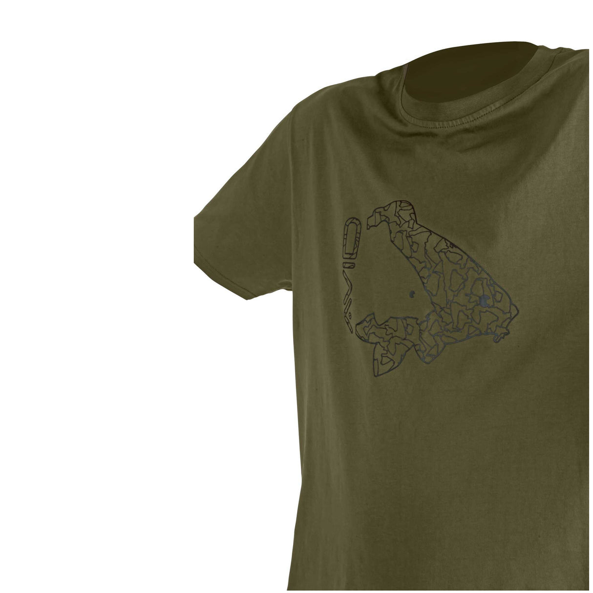 Tricou Avid Carp Icon kaki