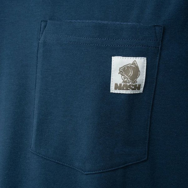 Tricou Nash Make It Happen cu buzunar Albastru