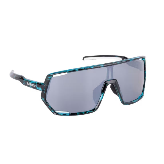 Ochelari de soare polarizați Shimano Lesath Carey albastru și argintiu