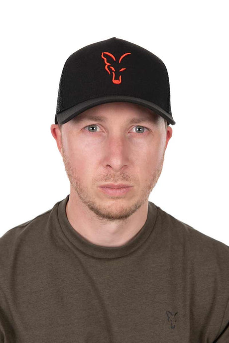 Gorra Fox Trucker Negru-portocaliu
