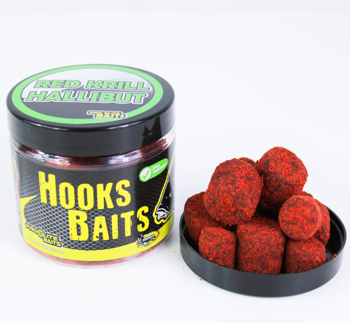 Cârlig Pellets pudră Pro Elite Baits Halibut Krill roșu 14-20 mm