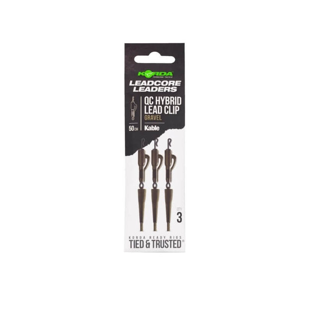 Leadcore Korda Lead Clip QC Kable Gravel 50 cm - Tienda Carpfishing