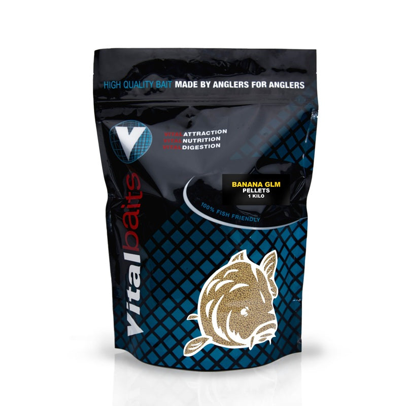 Micro Pellets Vitalbaits Banană GLM 4 mm
