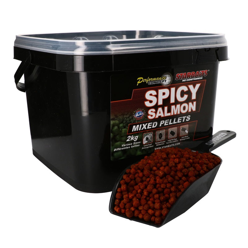 Amestec de pelete Starbaits Spicy Salmon 2 kg