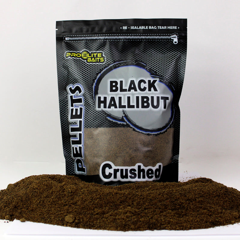 Pellets mărunțit Pro Elite Baits Halibut negru 900 g