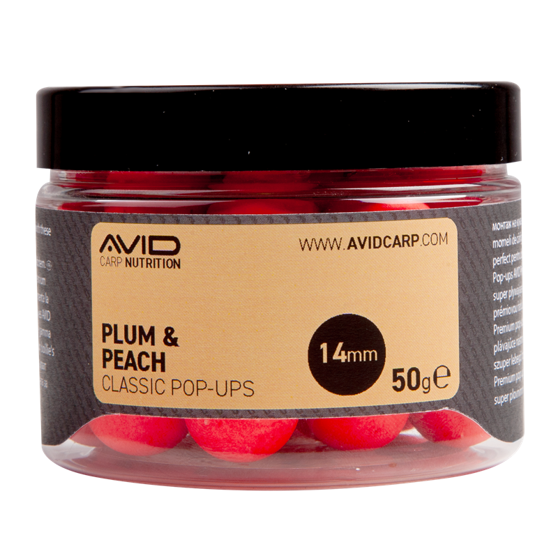 Pop ups Avid Carp Plum & Peach 14 mm - Tienda Carpfishing