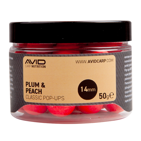 Pop ups Avid Carp Plum & Peach 14 mm - Tienda Carpfishing